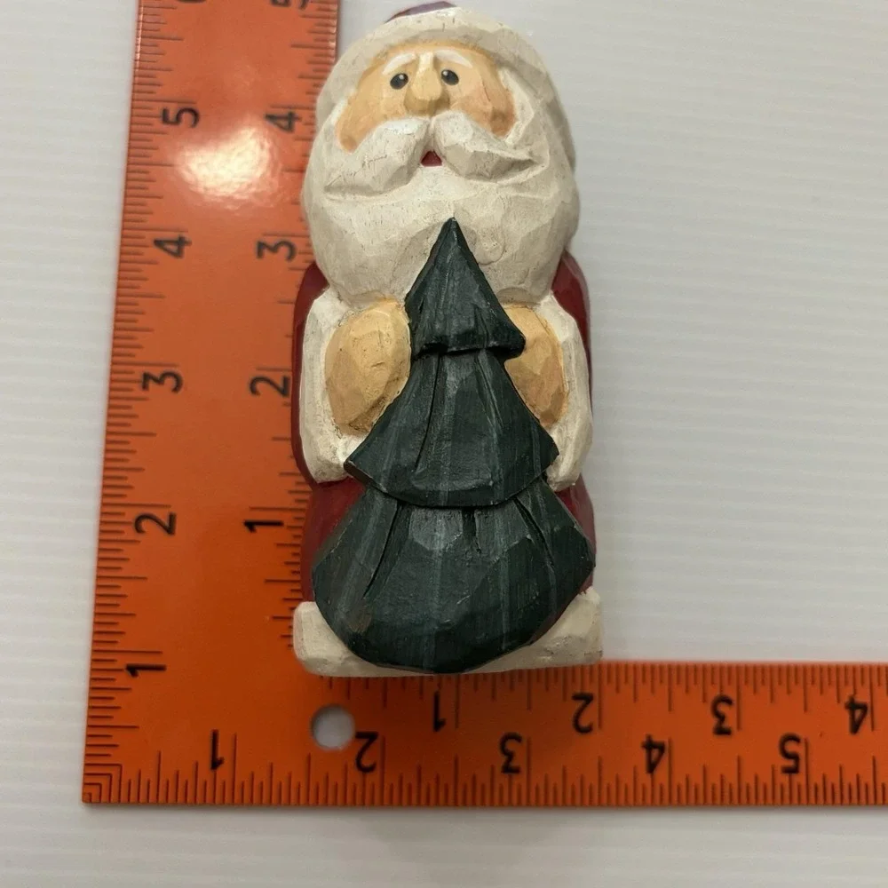 Vintage Eddie Walker Santa Claus & Tree Figurine 5